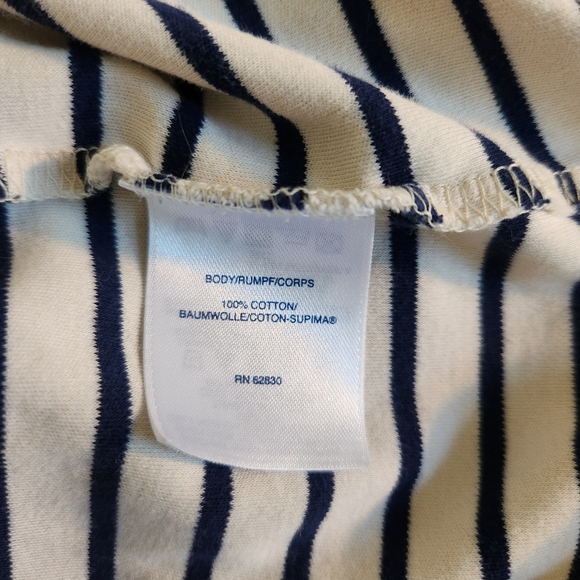 Lands End 1X Striped Short Sleeve Dress - Picture 8 of 11